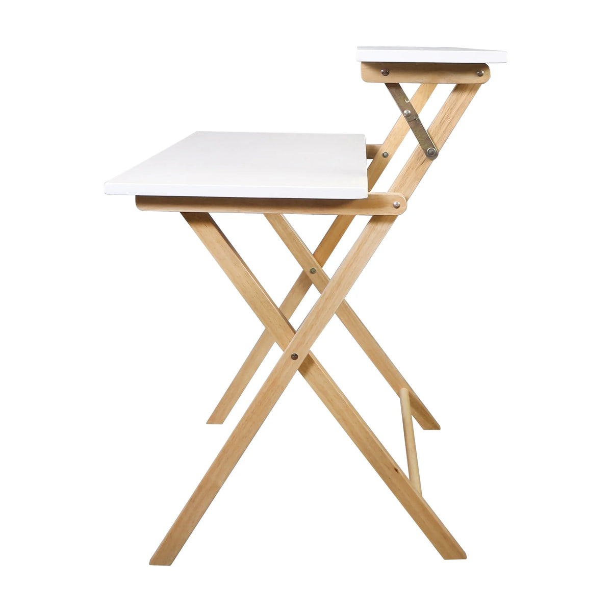 Solid Wood 2-tier Folding Laptop Desk L361