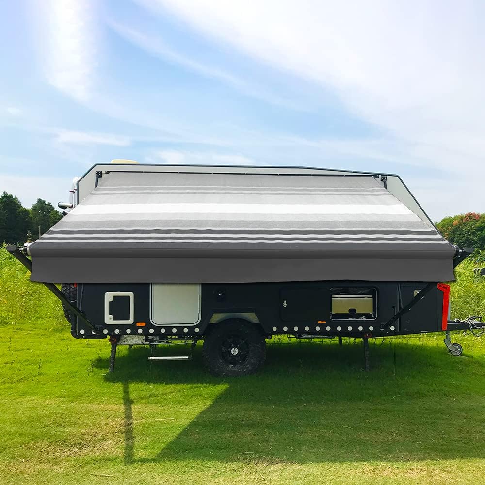 10 Feet Black Vinyl RV Awning Replacement W3786