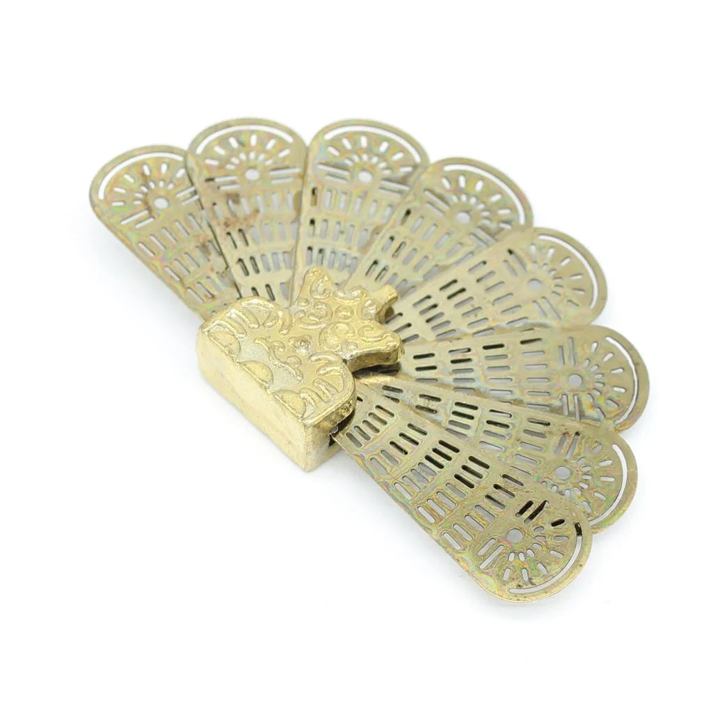 Miniature Metal Fireplace Fan For 1/12 Scale Dollhouse Accessory R365635