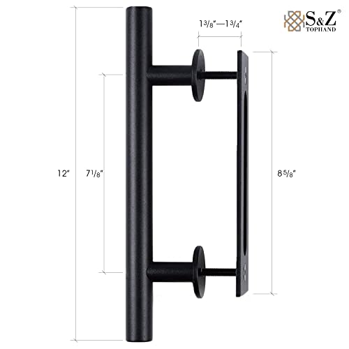Unfinished Knotty Barn Door with Sliding Door Hardware Kit P706