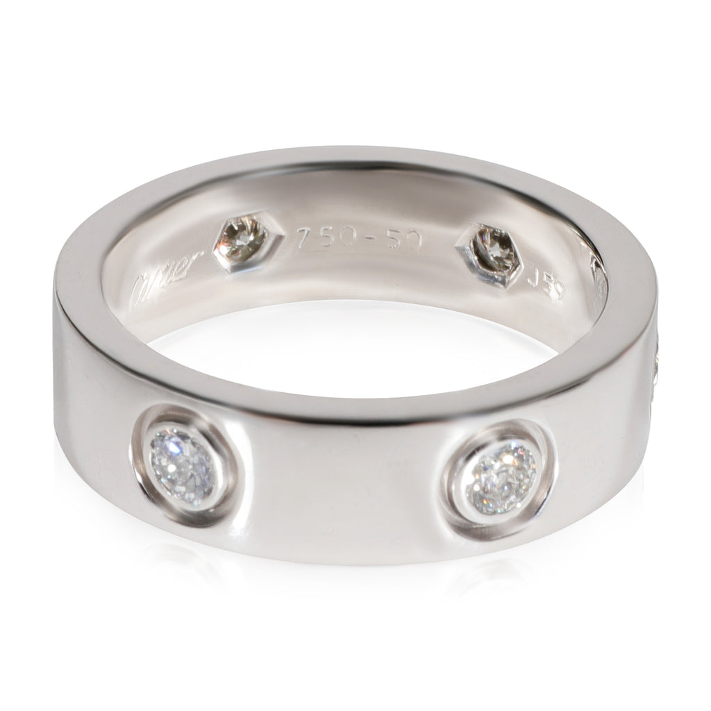 18k White Gold Diamond Ring 0.46 CTW Pre-Owned G482