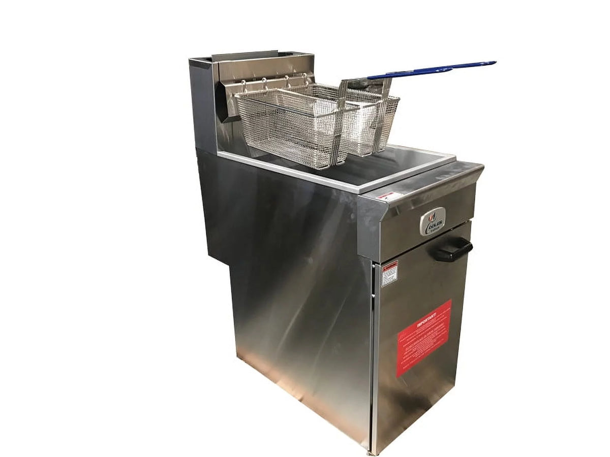 Commercial Deep Fryer 40lbs 90000 BTU Stainless Steel L739