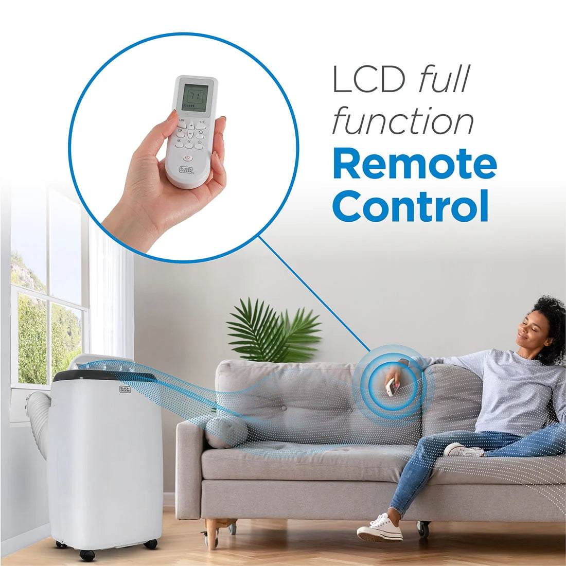 5,000 BTU Portable Air Conditioner with Remote Control, White C827227