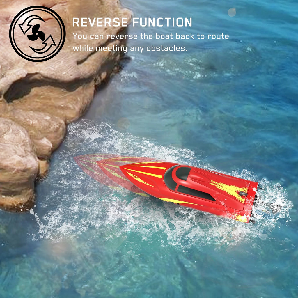 Remote Control Boat 30kmh High Speed 2.4GHz with 2 Battery K289623