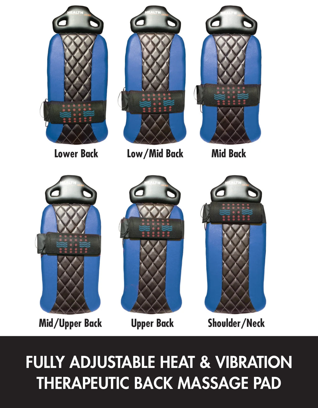 Blue Heat and Vibration Massage Inversion Table E912