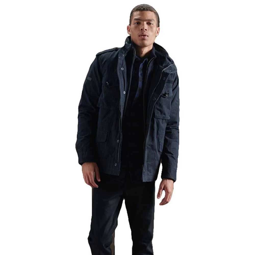 Navy Zip Through Cardigan Y7672