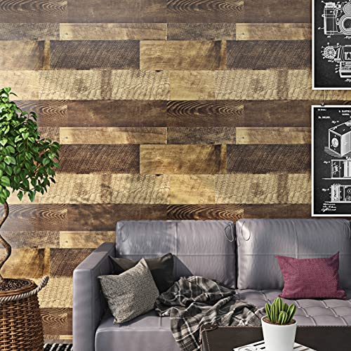 24x394 Wood Floor Contact Paper Peel and Stick Vinyl Flooring Roll Y9014