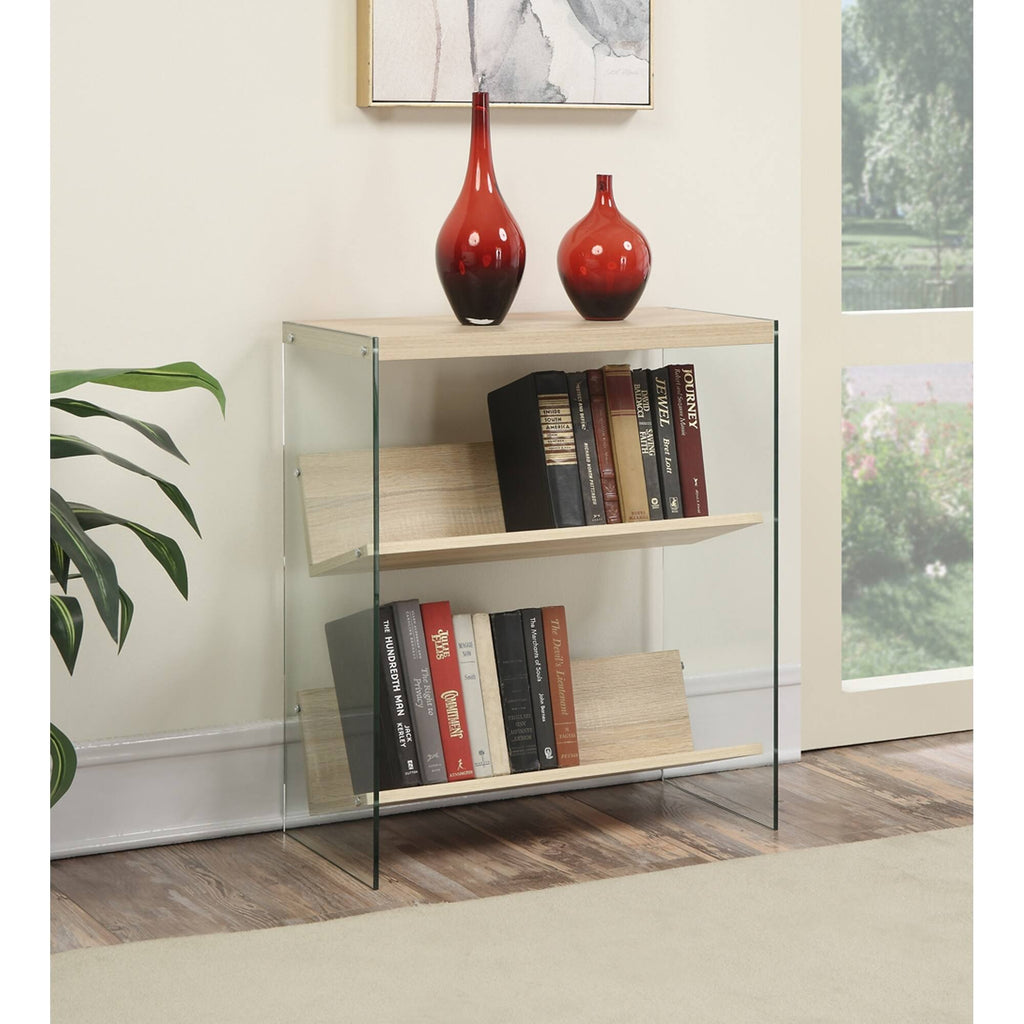 Glass/Wood Bookcase R6303