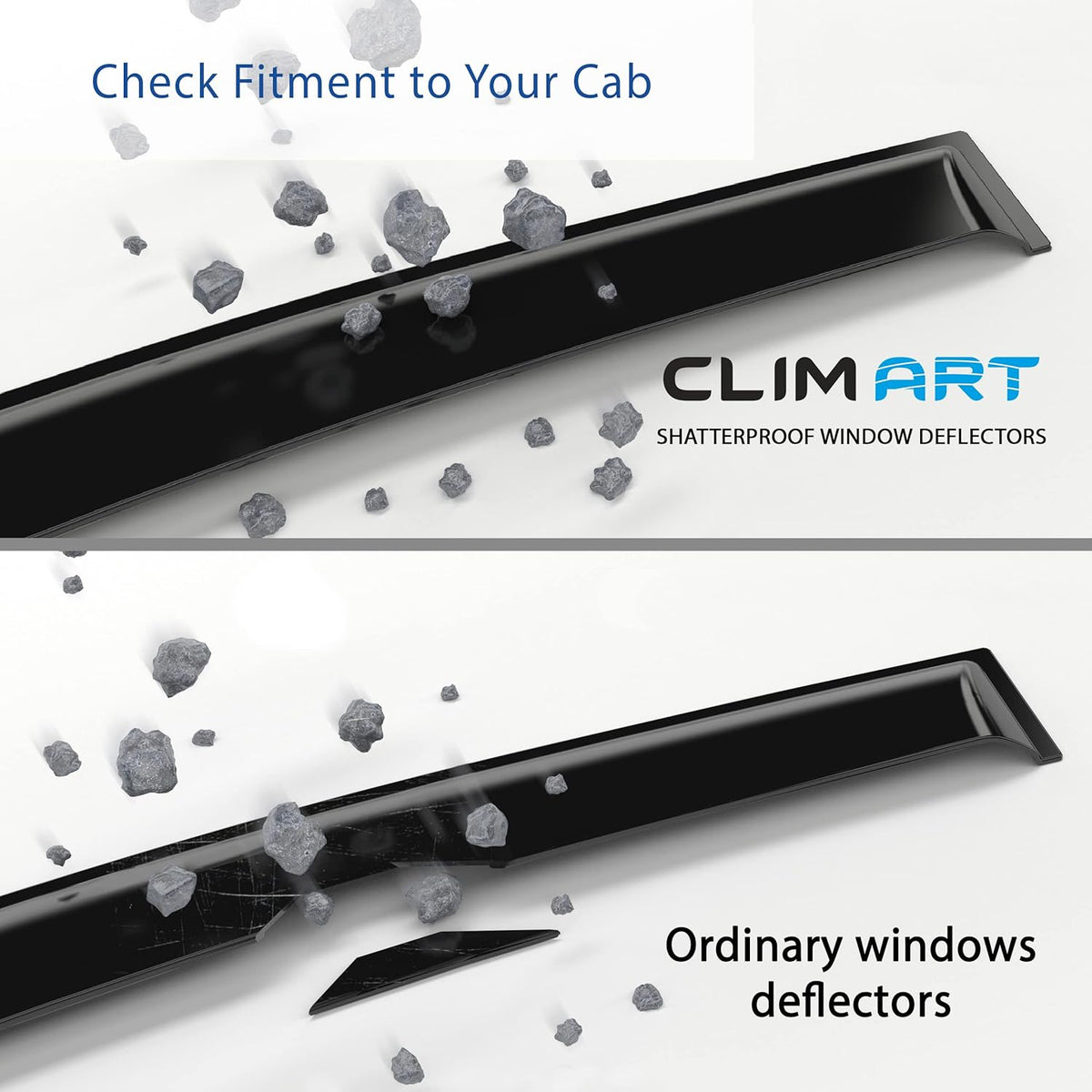 Dark Smoke In-Channel Window Deflectors 4pcs J889054