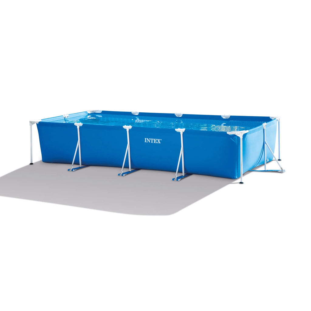 14ft x 33in Rectangular Above Ground Swimming Pool with Filter D6357