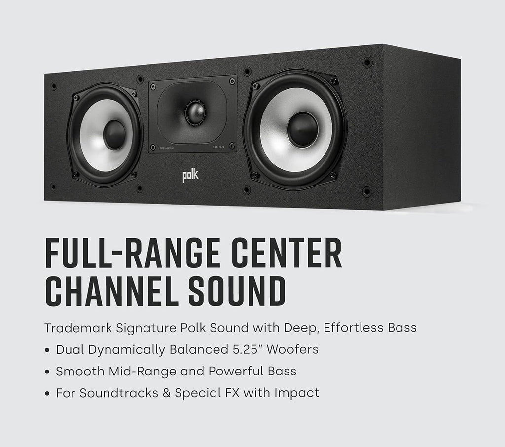 Compact Center Channel Speaker, Midnight Black Y31180