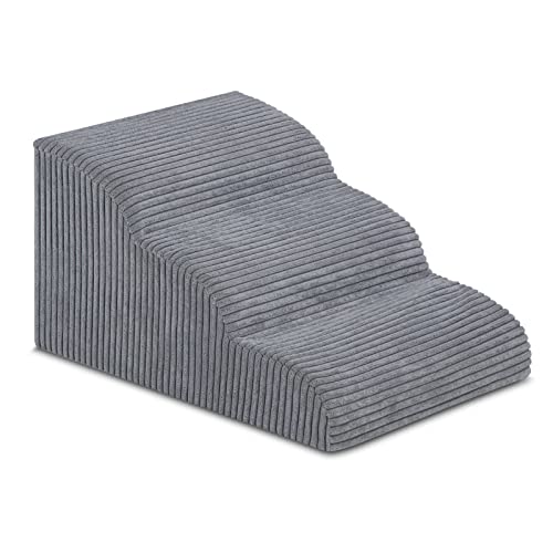 2 Steps High Density Foam Waterproof Pet Stairs with Removable Washable Cover O8353