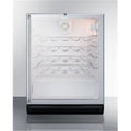 Black wine cellar with glass door Z266139
