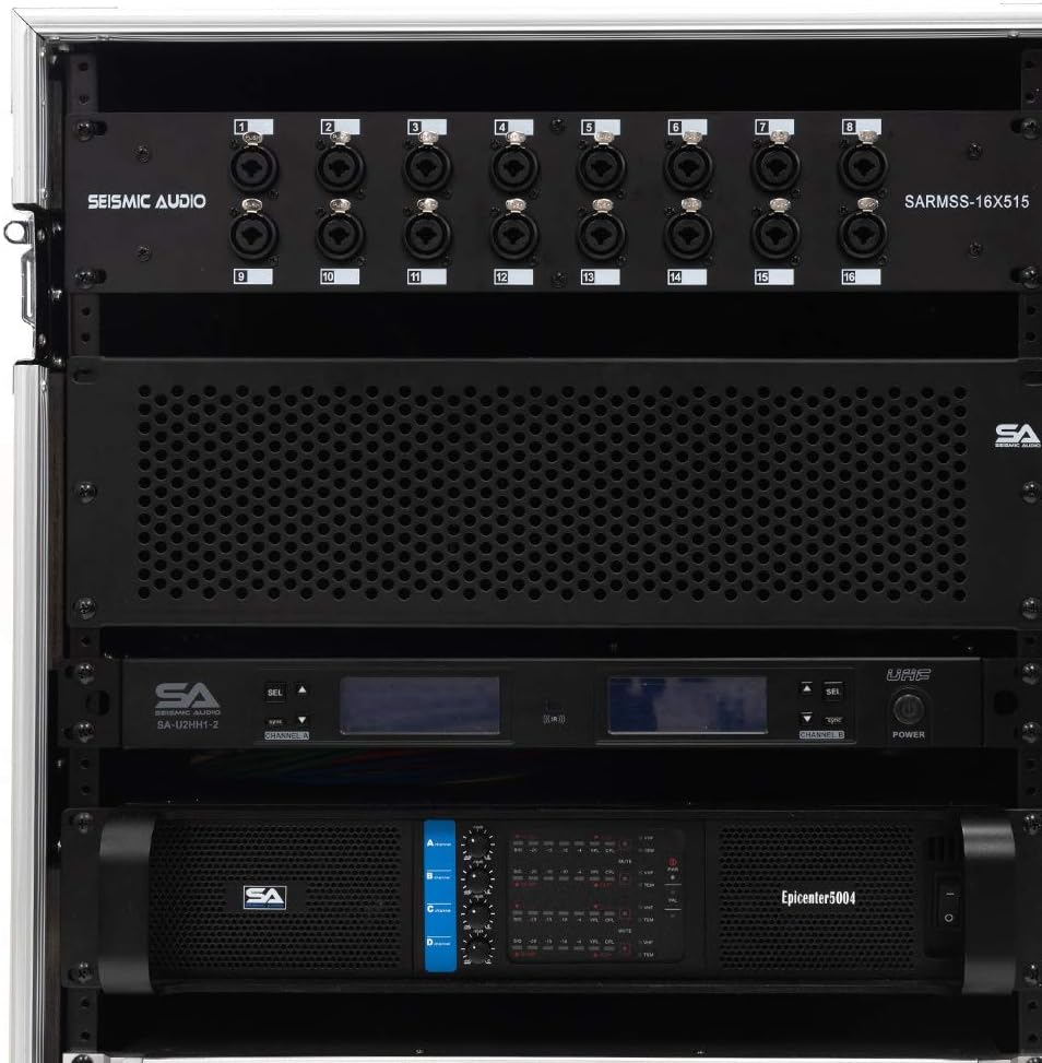 12U Pro Audio DJ Road Rack Case with Casters Y872287