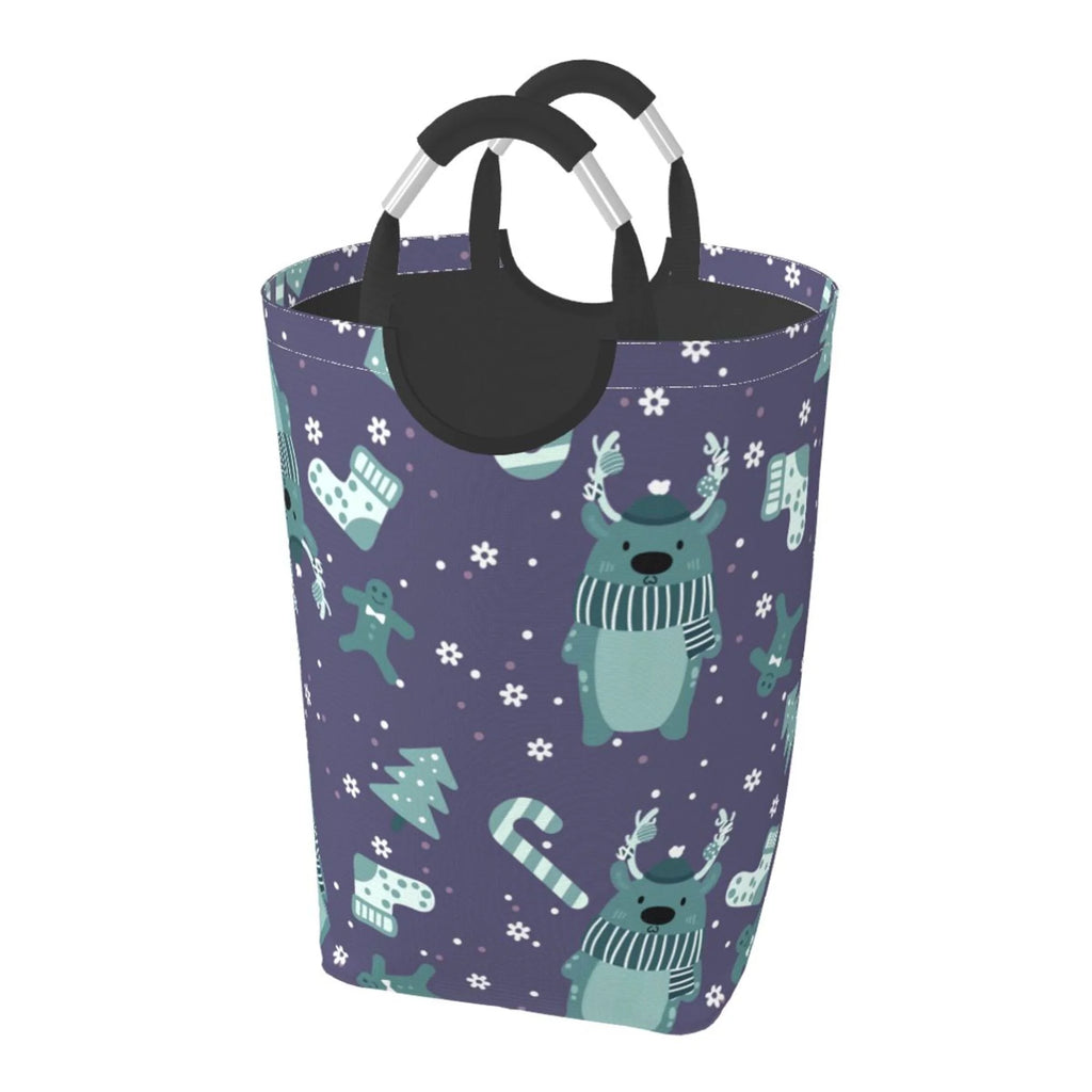 50L Rectangular Laundry Hamper with Aluminum Handles U1089