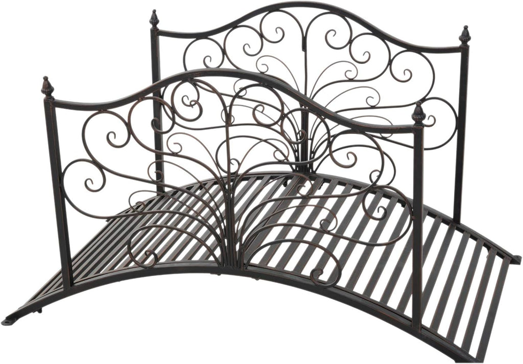 Black Bronze Metal Garden Bridge P1947