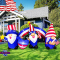 7 FT Inflatable 3 Gnomes with Archway Decorations C8497