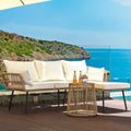 3-piece Woven Outdoor Sectional Sofa Set P485183