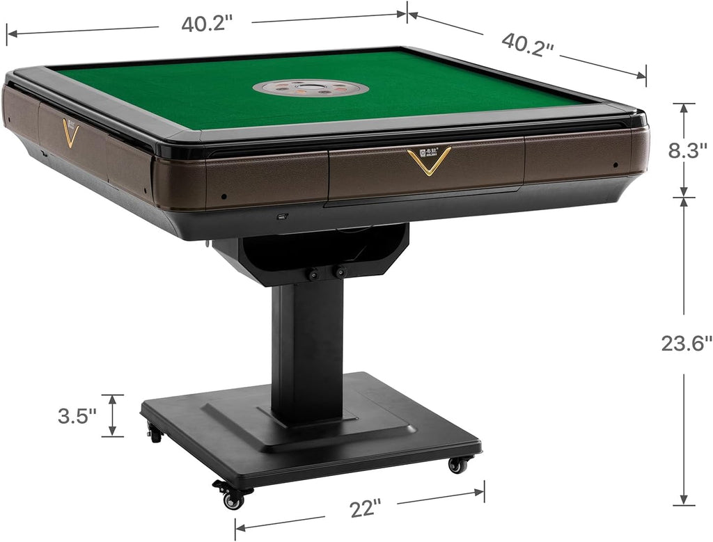 Folding Automatic Mahjong Table with Wheels Q160
