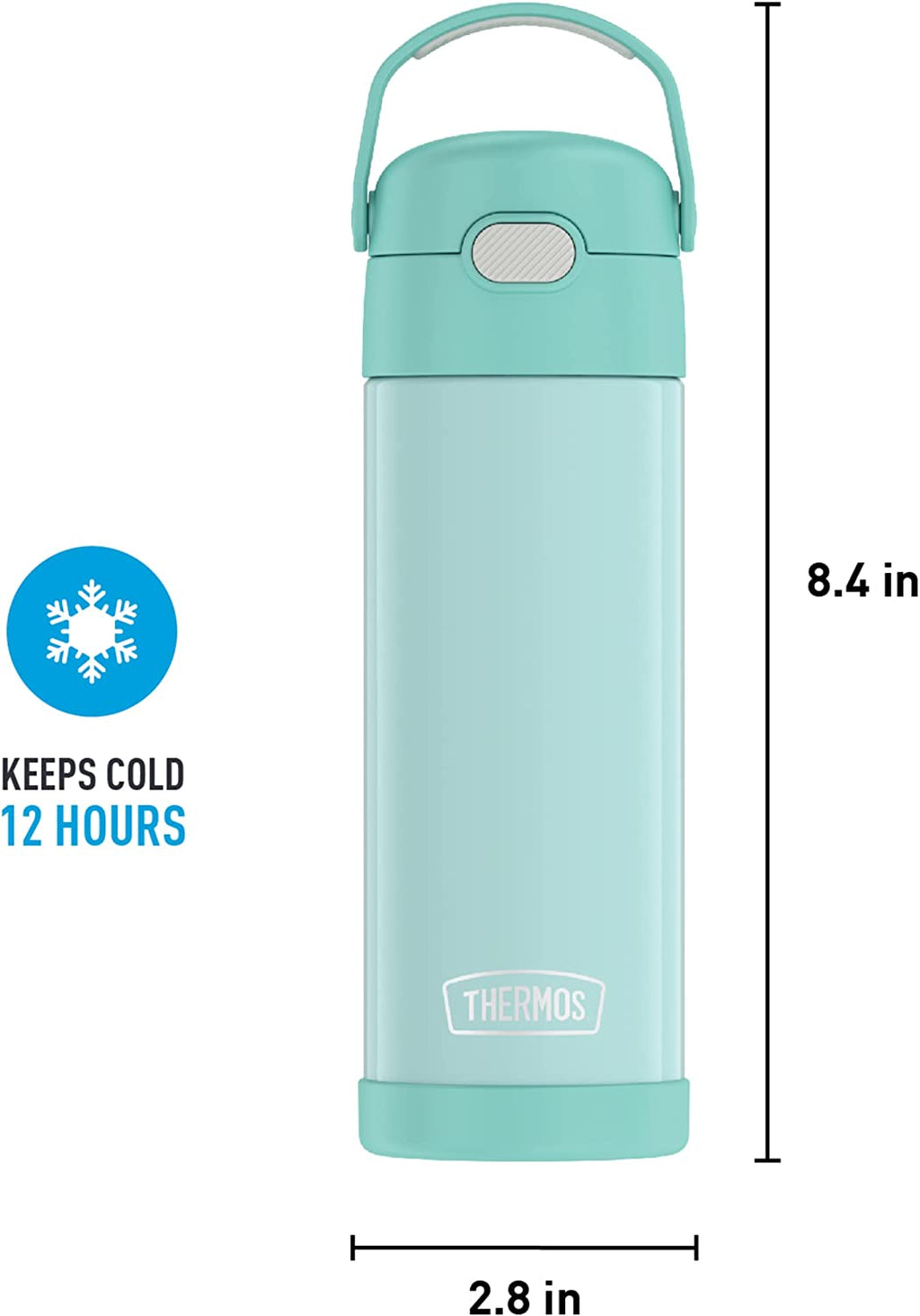 16 Oz Stainless Steel Water Bottle With Spout O2530