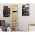 Gold/White Corner Bookcase G374951