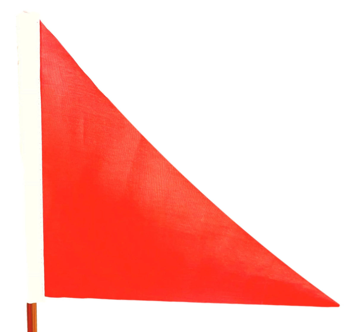 Red Triangle Flag Pole Socket Base Bronze Anodize Aluminum 5/16" Tube Foldable Pole with Light Y695