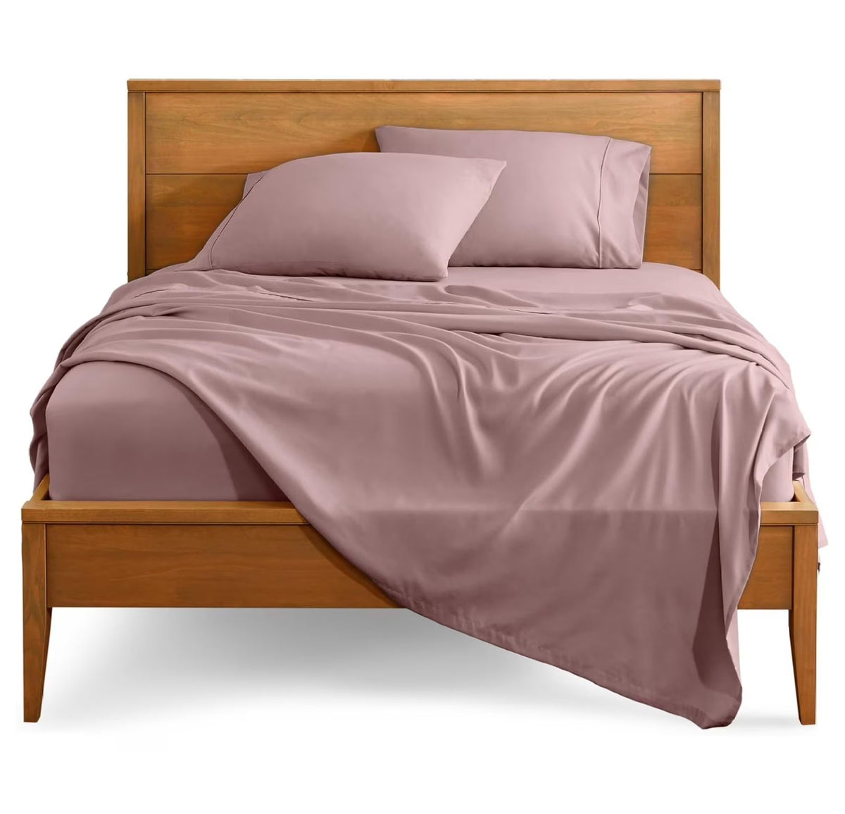 Split Head Flex King 4 Piece Microfiber Bed Sheet Set W96487