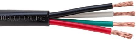 250FT 16AWG 16/4 Direct Burial Speaker Audio Cable Z60570