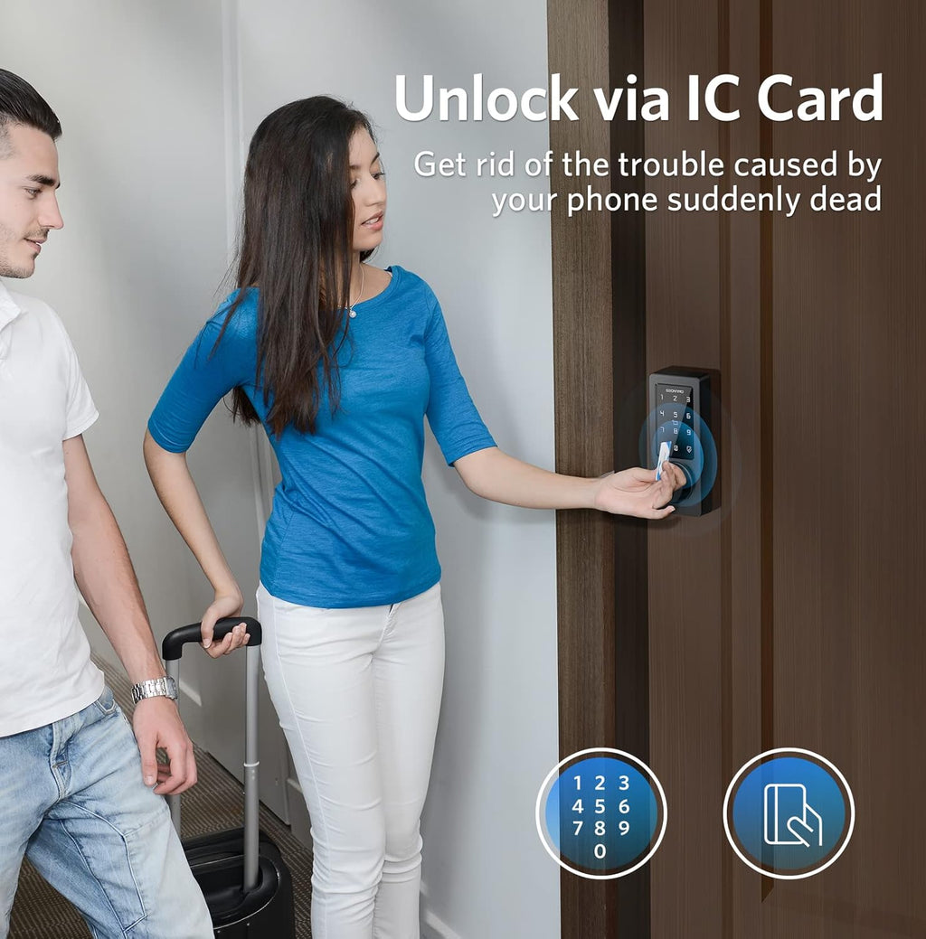 Keyless Entry Door Lock Smart Deadbolt with Bluetooth App Keypad C9158