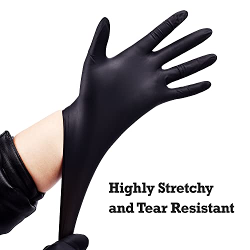 Black 6-mil Disposable Nitrile Exam Gloves R774117