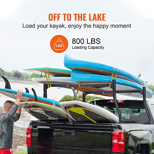 71in Aluminum Truck Rack with 8 Non-Drilling C-Clamps B85041