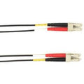 Black OM4 50/125 Multimode Fiber Optic Patch Cable, LC-LC, 30-M E7765