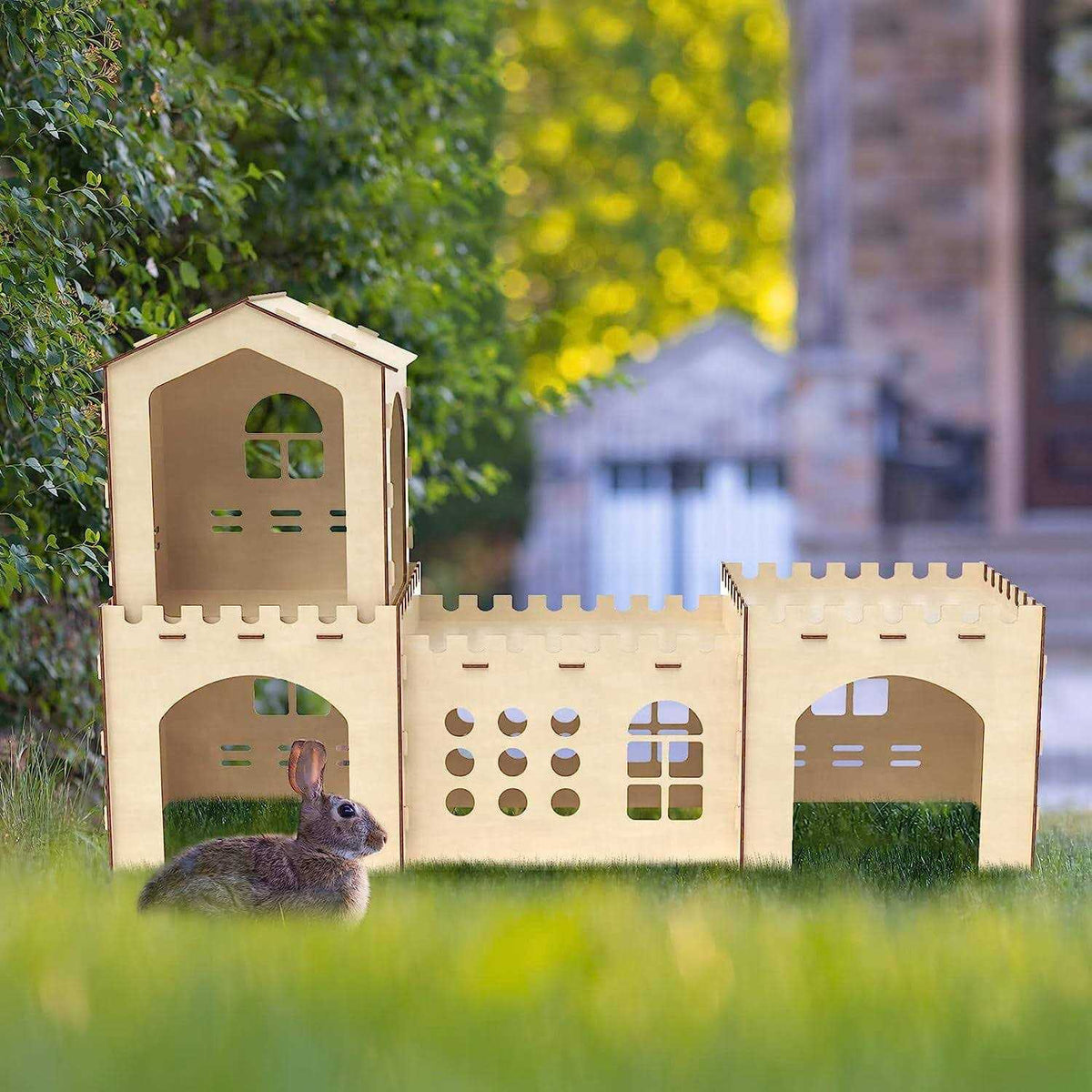 Extra Large Wooden Rabbit Hutch V60841