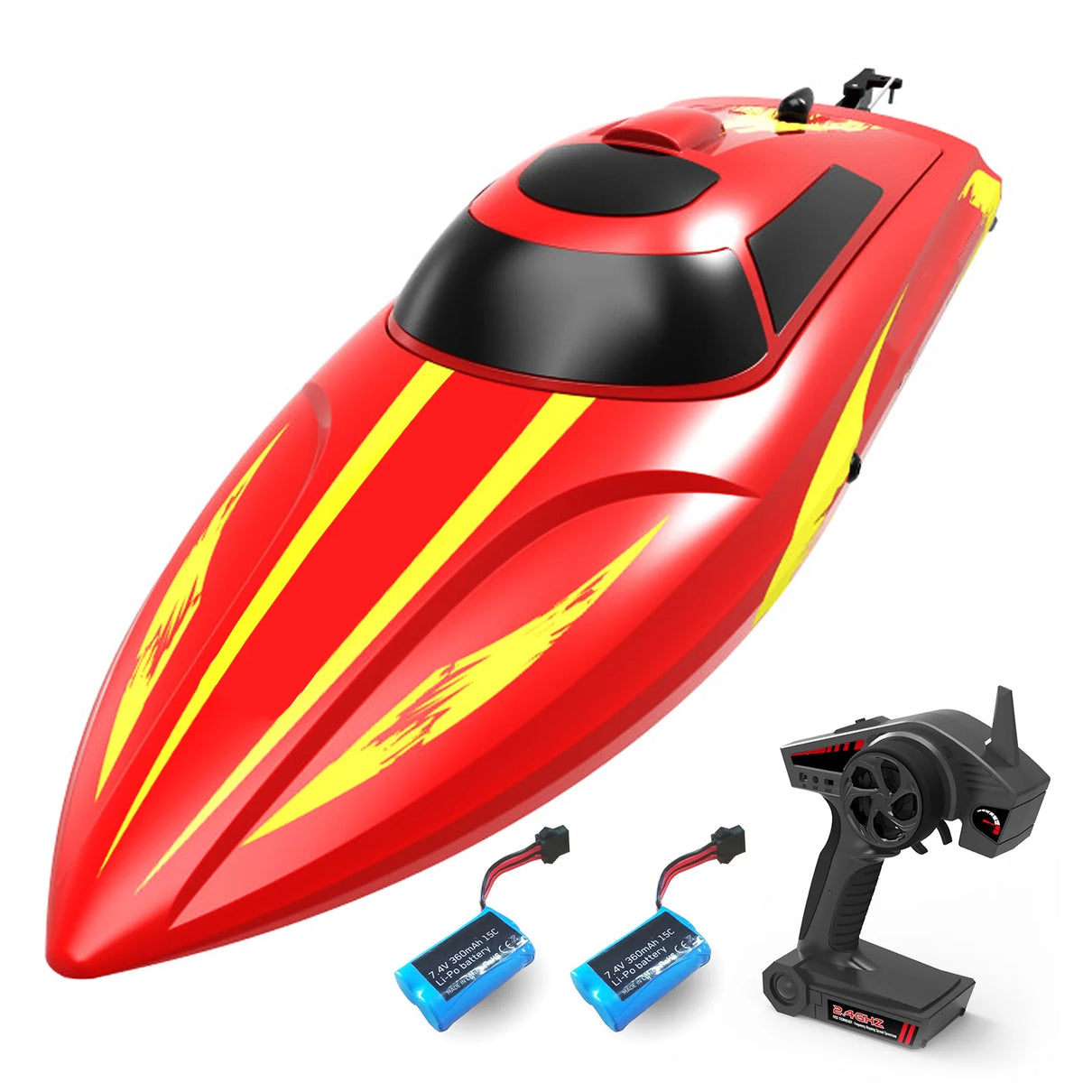 Remote Control Boat 30kmh High Speed 2.4GHz with 2 Battery K289623