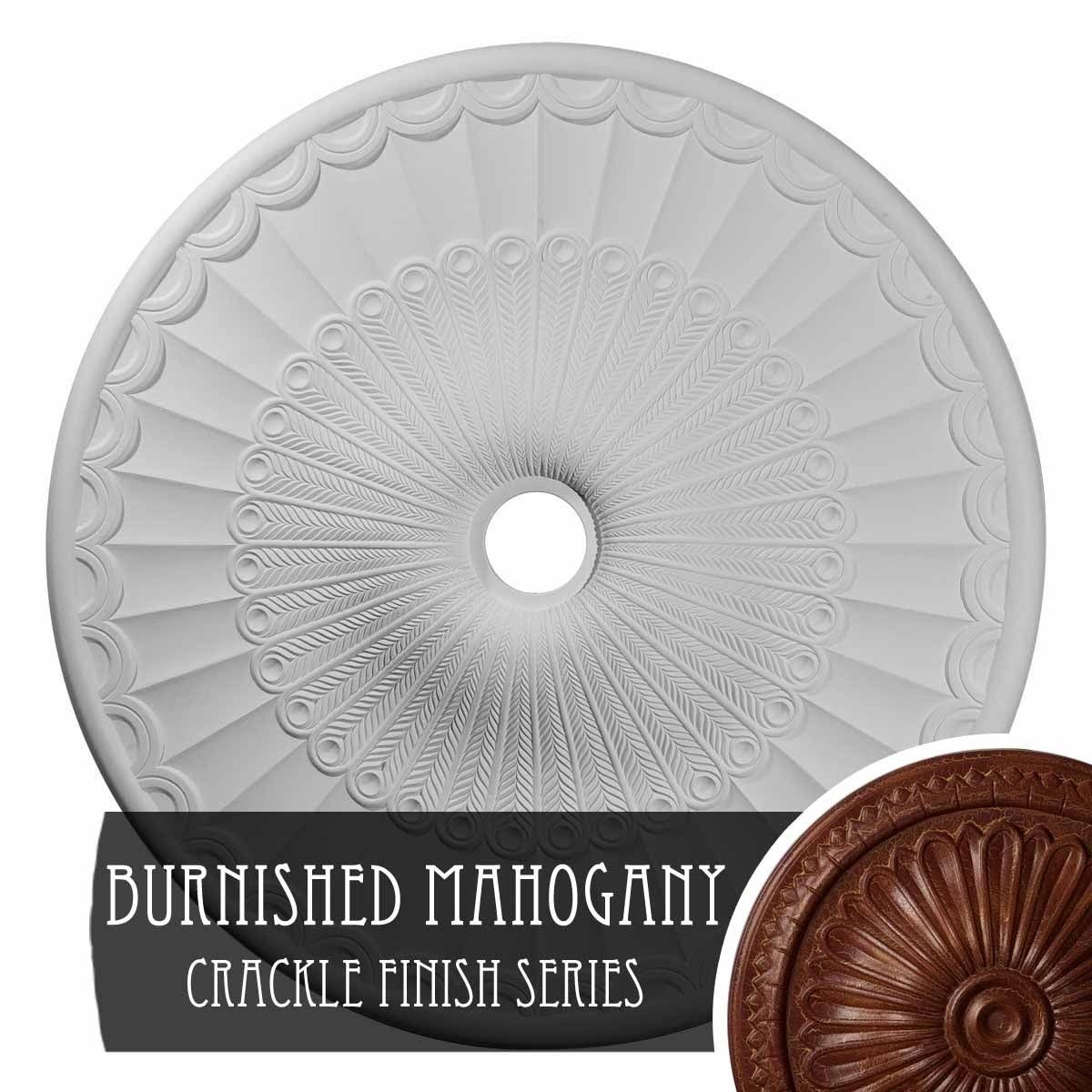 Burnished Galveston Ceiling Medallion X817