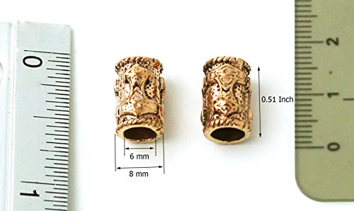 Bronze Beard Beads Rings T163
