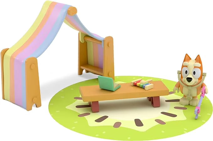 Bluey Bingo's Playroom with 2.5" Figure, Canopy, Table, Computer, Rug, and Xylophone S71748