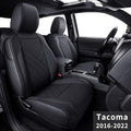 Black & Gray Faux Leather Seat Covers Z892571