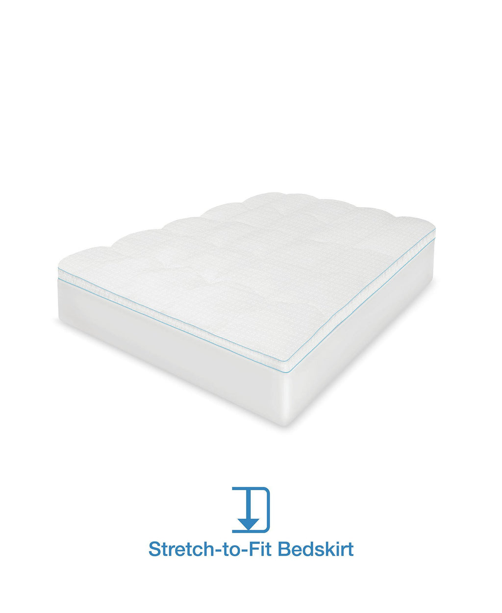 California King Mattress Topper with Cooling Gel Beads P193324