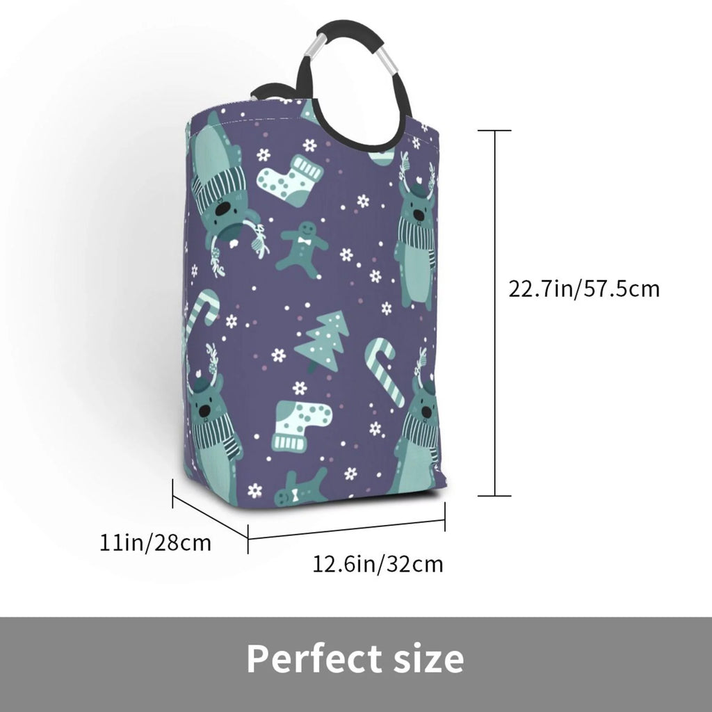 50L Rectangular Laundry Hamper with Aluminum Handles U1089