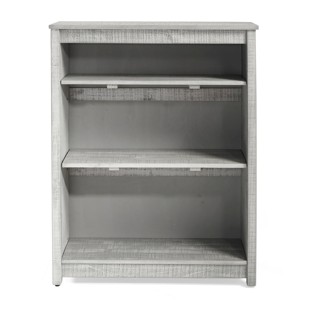Grey Wood 3-Shelf Bookcase V446