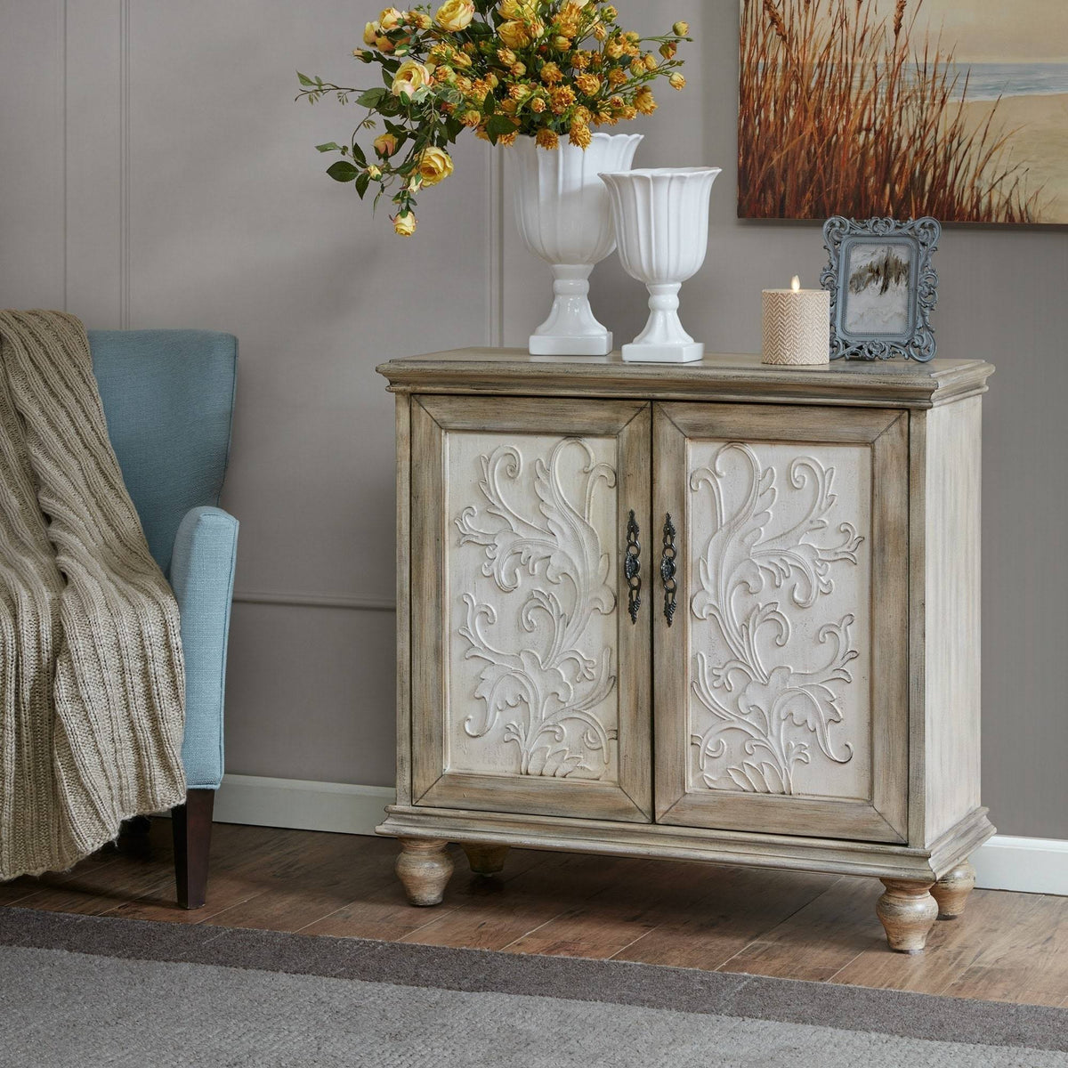 2-Door Cabinet Reclaimed Natural O5277