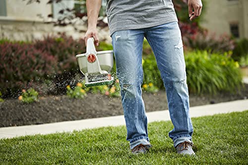 Handheld Spreader Holds up to 2,500 sq. ft., Brown K57528