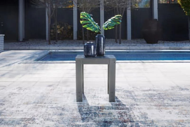 Charcoal Gray Outdoor End Table V24112