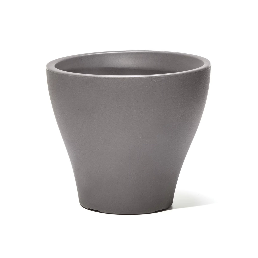 Dark Cedar Round Indoor Outdoor Plastic Planter and Pot I756