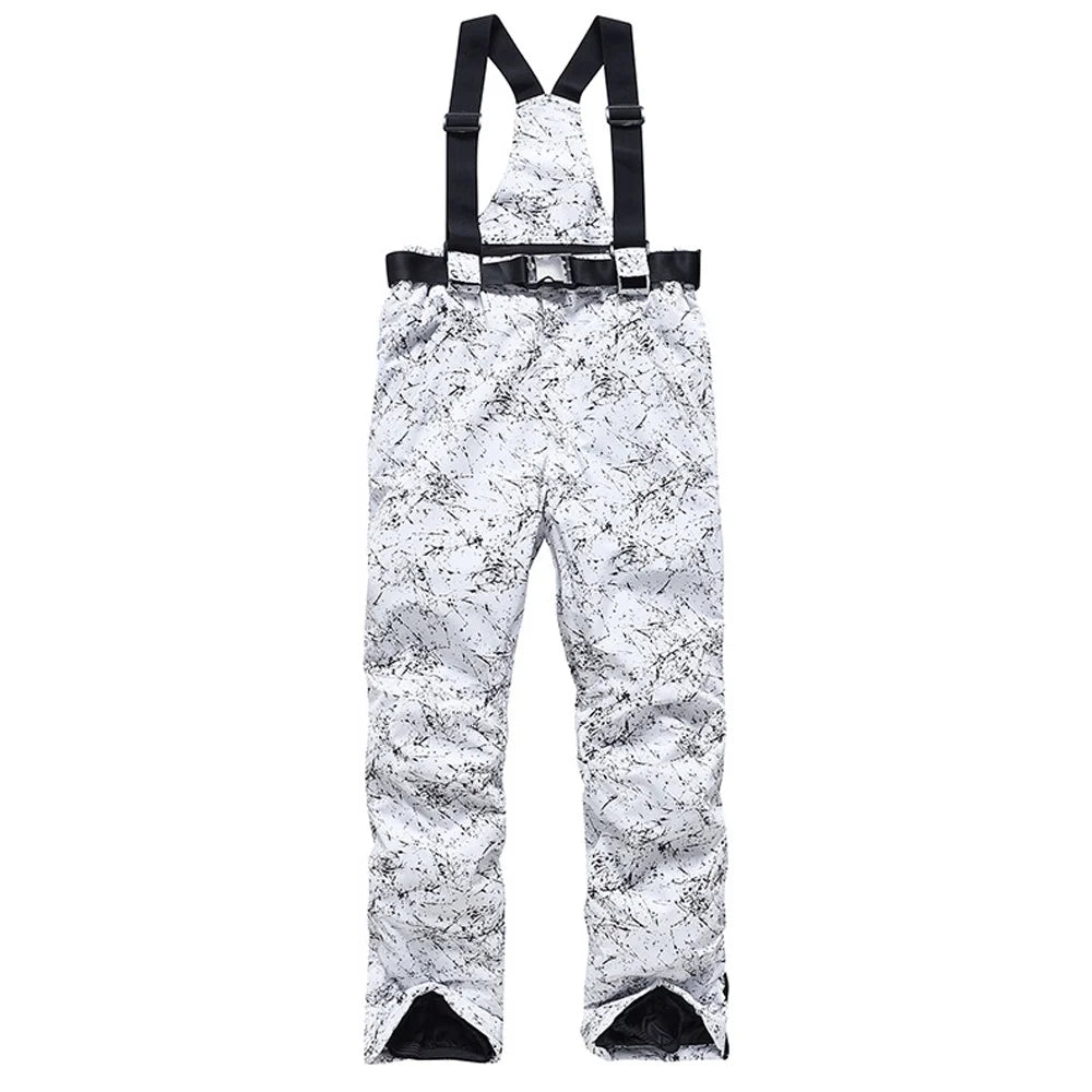 Waterproof Ski Pants with Adjustable Waist and Reinforced Knees V34297