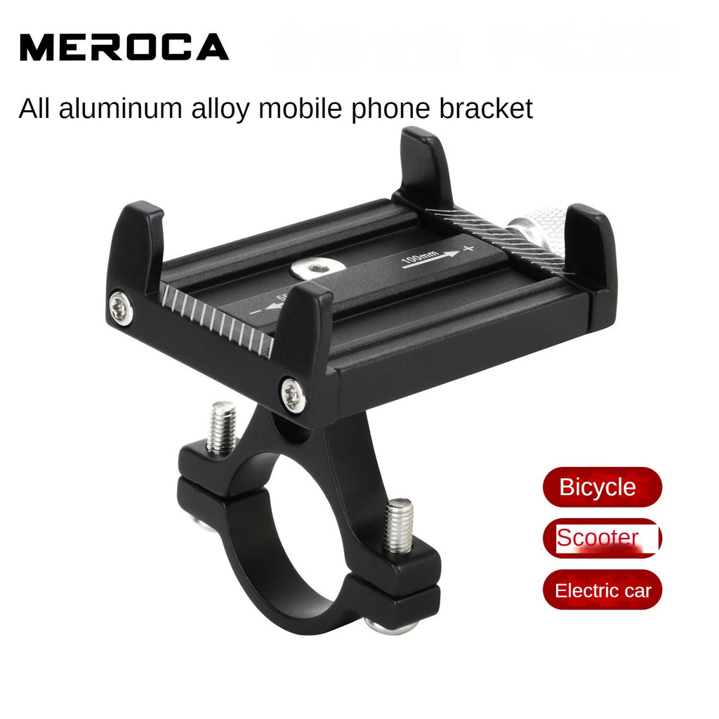Black Metal Mobile Phone Holder for Motorcycle Scooter O99412
