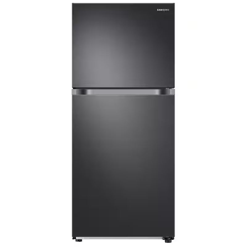 29 in. 17.6 cu. ft. Top Freezer Refrigerator with Ice Maker in Black Stainless Steel A5971