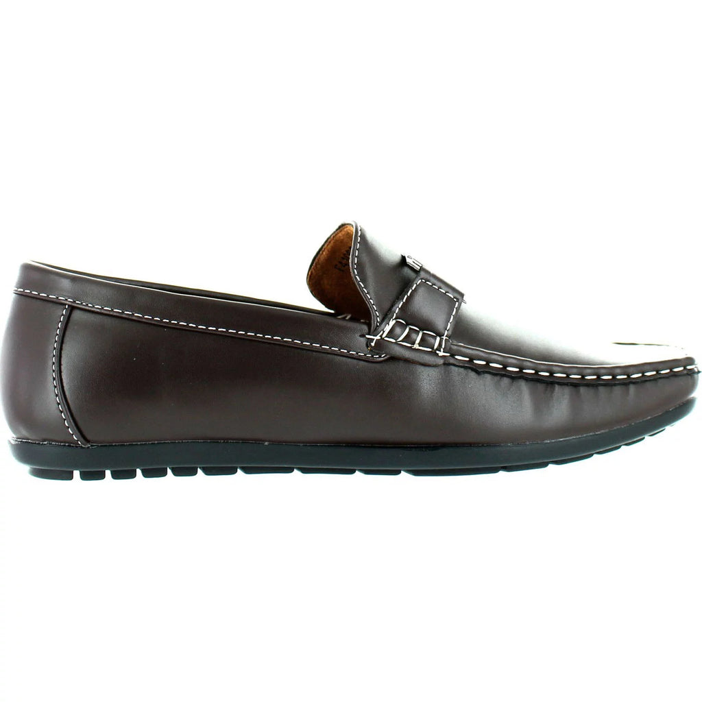 Mens European Style Casual Loafers with Chain V315683