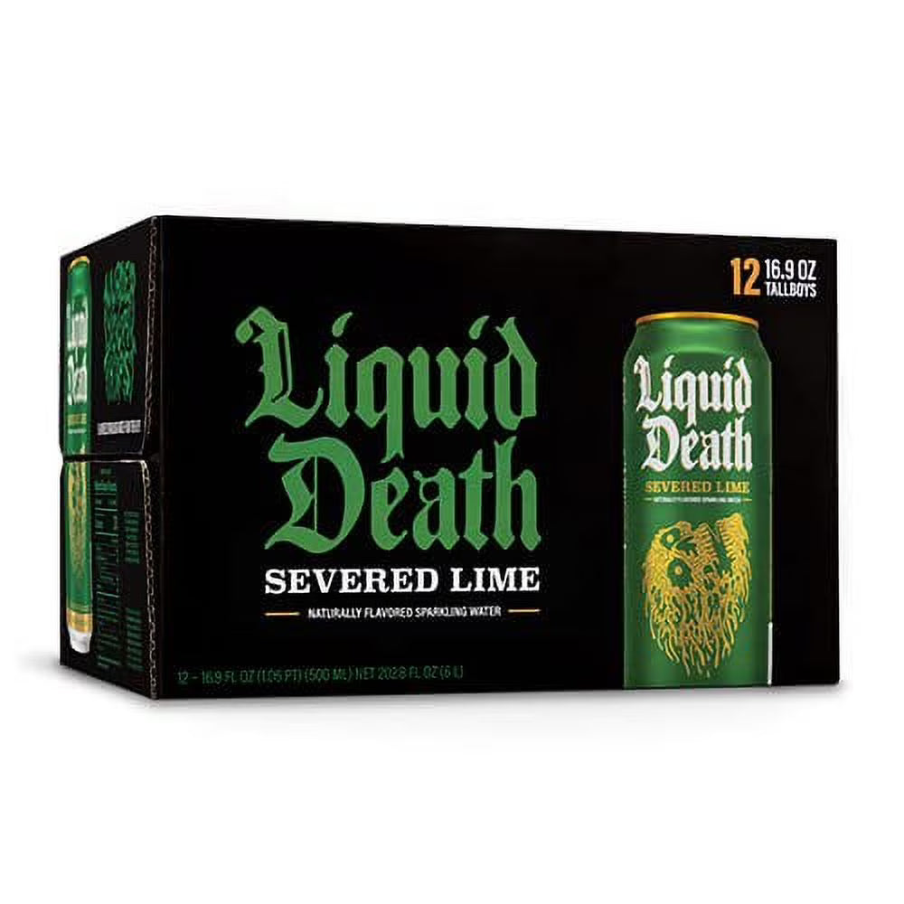 Sparkling Water Severed Lime, 16.9 Fl Oz, 16 Cans N664685